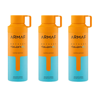 Odyssey Tyrant Perfumed Deodorant Spray 200ml (Pack of 3)