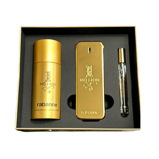 Paco Rabanne 1 Million Gift Set 100ml Edt + 150ml Deodorant + 10ml Edt