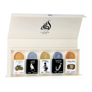 Lattafa Pride Gift Set Collection No.4 - 5 X 20ml (This Set Contains: 
Art Of Arabia Iii 
Ajwaa
Al Qiam Gold
Masa
Brioche Vanille)