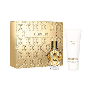 Paco Rabanne Million Gold For Her Gift Set 50ml Edp + 100ml Body Lotion