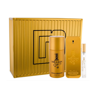 Paco Rabanne 1 Million Gift Set 100ml Edt + 150ml Deodorant + 10ml Edt