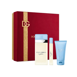 Dolce & Gabbana Light Blue Gift Set 100ml Edt + 50ml Body Cream + 10ml Edt