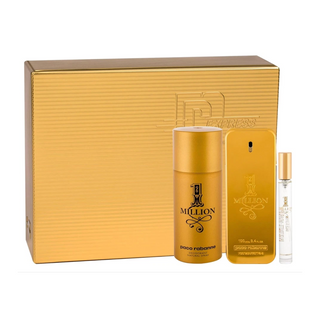 Paco Rabanne 1 Million Gift Set 100ml Edt + 150ml Deodorant + 10ml Edt