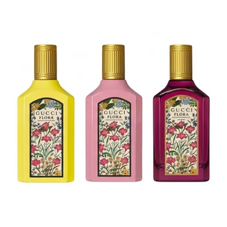 Gucci Flora Gorgeous Miniature Gift Set 5ml Orchid Edp + 5ml Gardenia Edp + 5ml Gardenia Intense Edp