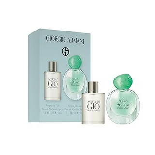 Giorgio Armani Miniature Gift Set 5ml Acqua Di Giò Edt + 5ml Acqua Di Gioia Edp