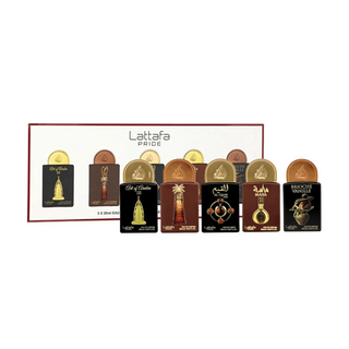 Lattafa Pride Gift Set Collection No.4 - 5 X 20ml (This Set Contains: 
Art Of Arabia Iii 
Ajwaa
Al Qiam Gold
Masa
Brioche Vanille)