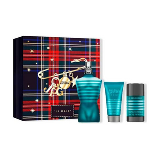 Jean Paul Gaultier Le Male Gift Set 125ml Edt  + 50ml Aftershave Balm + 75G Deodorant Stick