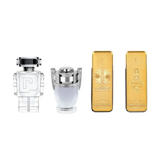 Paco Rabanne Miniatures For Him Gift Set 5ml 1 Million Edt + 5ml 1 Million Elixir Edp + 5ml Invictus Edt + 5ml Phantom Edt