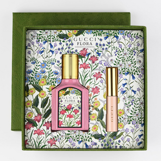 Gucci Flora Gorgeous Gardenia Eau De Parfum Gift Set 50ml Edp + 3ml Mascara L'Obscur 01 Black