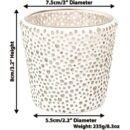 Bubble Mosaic Votive & Tea Light Holders